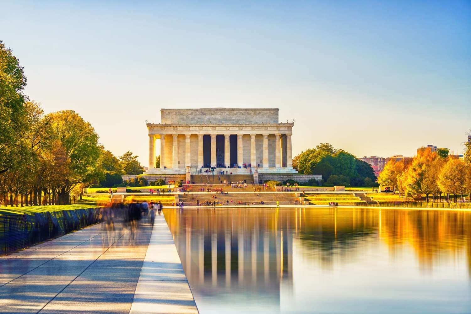 El Lincoln Memorial y su espejo de agua